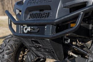 Polaris Ranger 800 XP LE Winch Mount - Rough Country - Dual Bolt Patterns, 3,500lb-5,000lb - Black - 2012